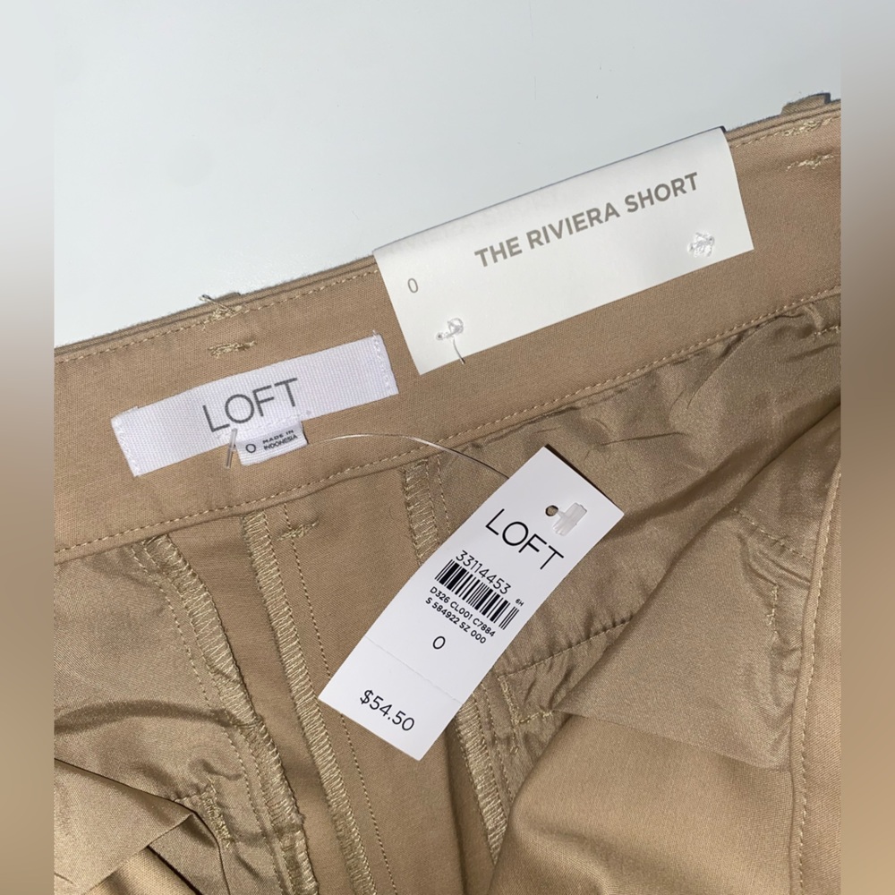 NWT LOFT Tan The Riviera short Women's Bermudas Shorts - Picture 4 of 7